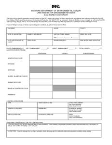 EQP 4526 Dam Inspection Report