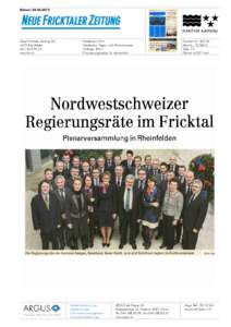 Datum: [removed]Neue Fricktaler Zeitung AG 4310 Rheinfelden[removed]www.nfz.ch
