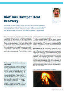 Eawag News 60e: Biofilms hamper heat recovery