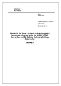 UNITED NATIONS Distr. GENERAL  CEIP/S3.RR/2012/TURKEY