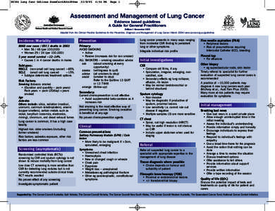 BU186 Lung Canc Gdlines SummCard266x200mm