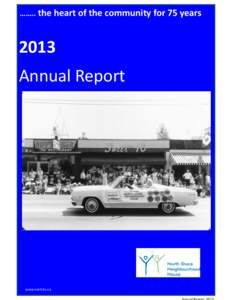 …….. the heart of the community for 75 years[removed]Annual Report  www.nsnh.bc.ca