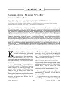 PERSPECTIVE  Kawasaki Disease – An Indian Perspective