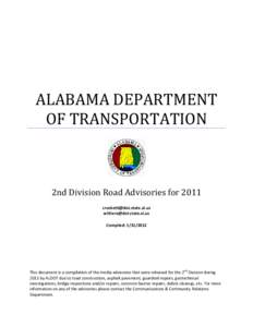 Russellville / United States / Government / Alabama Department of Transportation / Transportation in Alabama / Department of Transportation