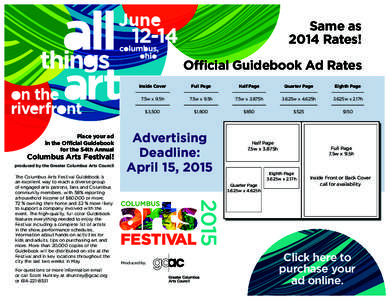 CAF15 Guidebook Ad Rates.indd