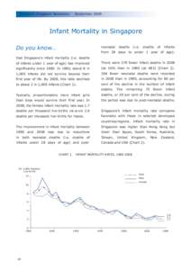 Statistics Singapore Newsletter  September 2009 Infant Mortality in Singapore Do you know…