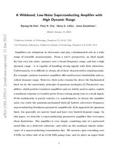 Amplifiers / Laser science / Quantum optics / Optical parametric oscillator / Optical parametric amplifier / Parametric process / Parametric oscillator / Gain compression / Quantum noise / Optics / Physics / Nonlinear optics