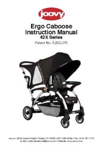 Ergo Caboose Instruction Manual 42X Series Patent No. 5,622,375