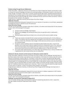 Standards-based education / Teaching / Inquiry / Inquiry-based learning / Teacher / English-language learner / Science education / Mathematics and science partnerships / Project-based learning / Education / Educational psychology / Education reform