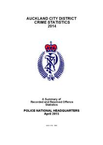 Crime statistics / Law enforcement / Auckland