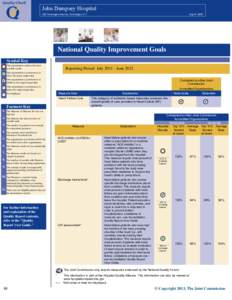 John Dempsey Hospital 263 Farmington Avenue, Farmington, CT Org ID: 5667  National Quality Improvement Goals