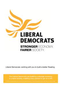 Liberal Democrats: working with you to build a better Reading  Table of Contents