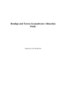 Microsoft Word - Report Bendigo Tarras Groundwater Allocation Study 2010