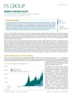 September[removed]MARKET INSIGHTS ALERT Arabian Nights: Mysteries on the Frontier How the Frontier Markets Index Beat the World