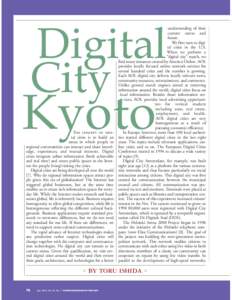 understanding of their current status and future. We first turn to digital cities in the U.S. When we perform a “digital city” search, we