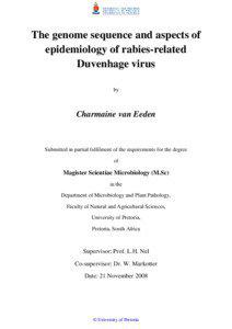 Microbiology / Lyssavirus / Australian bat lyssavirus / Mokola virus / Rabies virus / Duvenhage virus / Rhabdoviridae / Lagos bat virus / Rabies / Mononegavirales / Biology / Health