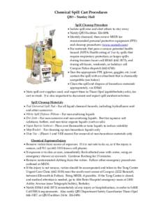 Microsoft Word - Chemical Spill Cart Procedures.doc