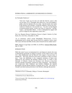 Human rights / Religion / Religion and politics / Freedom of expression / Freedom of religion / Religious persecution / International Covenant on Civil and Political Rights / Universal Declaration of Human Rights / Waldman v. Canada / Separation of church and state / Law / Human rights instruments