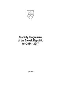 ;  Stability Programme of the Slovak Republic for[removed]