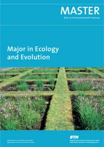 MASTER  MSc in Environmental Sciences Major in Ecology and Evolution