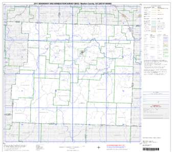 2011 BOUNDARY AND ANNEXATION SURVEY (BAS): Newton County, AR[removed]36.191016N 93.568402W  36.196939N