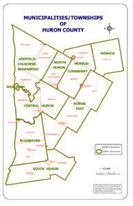 Boundary map of Municipalities/Townships of Huron County, 2006.