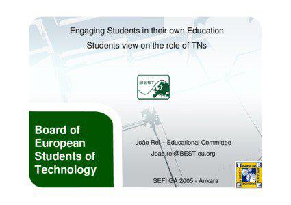 Engaging Students in their own Education Students view on the role of TNs