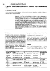 British Journal of Cancer[removed], Suppl. XXIX, S22-S32 © 1996 Stockton Press All rights reserved[removed] $12.00