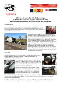 2013 moleracing _1st of 3_ event reports