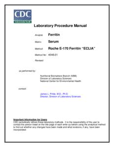 Blood tests / Iron metabolism / Immunologic tests / Analytical chemistry / Ferritin / Immunoassay / Calibration curve / Iron deficiency / Human iron metabolism / Chemistry / Biochemistry / Biology