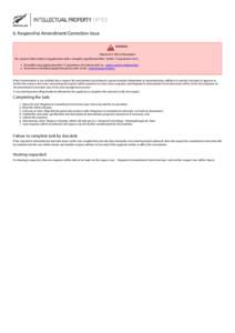 6. Respond to Amendment/Correction Issue WARNING Patent Act 1953 information The content below relates to applications with a complete specification filed before 13 SeptemberIf you filed your application after 12