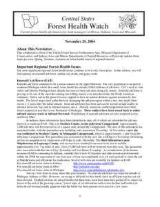 Buprestidae / Emerald ash borer / Plant physiology / Medicinal plants / Quercus palustris / Ash Borer / Sudden oak death / Fraxinus / Oak wilt / Flora of the United States / Biology / Tree diseases