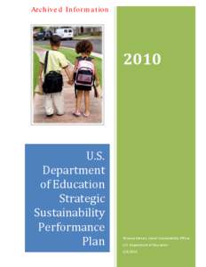 U.S. Department of Education Strategic Sustainability Performance Plan[removed]PDF)