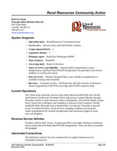 Rural Resources Community Action[removed]Summary of Public Transportation M 3079