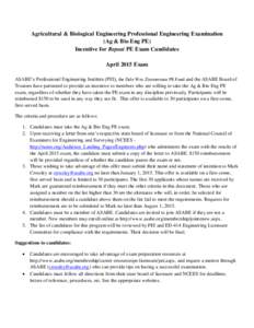 Engineers / National Council of Examiners for Engineering and Surveying / Regulation and licensure in engineering / American Society of Agricultural and Biological Engineers / Doctor of Osteopathic Medicine / Knowledge / Principles and Practice of Engineering Exam / Engineering education / Engineering / Education