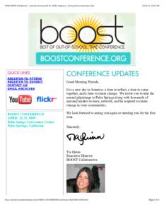 2009 BOOST Conference - Keynote Announced: Dr. Pedro Noguera- Closing the Achievement Gap  REGISTER TO ATTEND REGISTER TO EXHIBIT CONTACT US EMAIL ARCHIVES