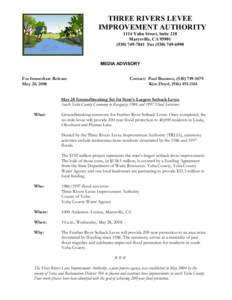 Northern California / Marysville /  California / Plumas Lake /  California / Yuba County /  California / Levee / Levee breach / Yuba–Sutter Area / Sacramento metropolitan area / Geography of California / Geotechnical engineering