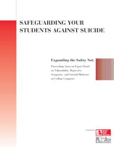 Suicide prevention / Suicidal ideation / Suicide crisis / David Shaffer / Mental health / Suicidology / The Jed Foundation / Suicide / Teenage suicide in the United States / Antidepressants and suicide risk