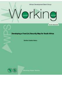 No 220– February[removed]Developing a Food (in) Security Map for South Africa Zerihun Gudeta Alemu