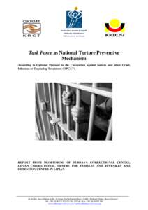 Task Force as National Torture Preventive Mechanism According to Optional Protocol to the Convention against torture and other Cruel, Inhuman or Degrading Treatment (OPCAT).  REPORT FROM MONITORING OF DUBRAVA CORRECTIONA