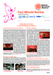 Four Minute Review Supported and sponsored by: OCTOBER[removed]ISSUE 4