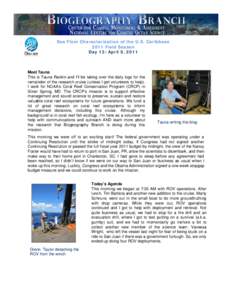 April 9, 2011, Day 13: Daily Log for the 2011 seafloor mapping mission in the U.S. Caribbean on the NOAA Ship Nancy Foster – Eighth Field Season
