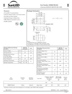 Part Number: XZM2CYK105S 3.0x2.0mm SURFACE MOUNT LED LAMP Package Schematics  Features