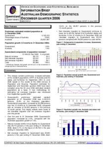 Queensland / Demographics of Australia / Oceania / Population growth / Australia / Political geography / Demography / Earth