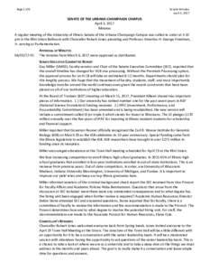 Page 1 of 6  Senate Minutes April 3, 2017  SENATE OF THE URBANA-CHAMPAIGN CAMPUS