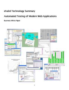 eValid Technology Summary Automated Testing of Modern Web Applications Business White Paper 1