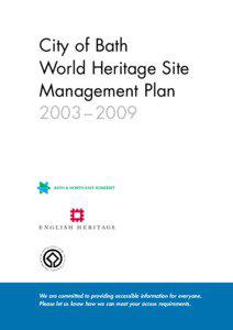 City of Bath World Heritage Site Management Plan