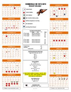 SOMERVILLE ISD[removed]School Calendar JULY 2013 S