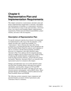 Chapter 6 - Representative Plan and Implementation Requirements