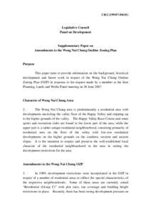 Real estate / Real property law / Happy Valley /  Hong Kong / Wan Chai District / Wong / Zoning / Nai Chung / Wong Nai Chung Road / Geography of Hong Kong / Hong Kong / Urban studies and planning